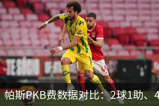 帕斯PKB费数据对比：2球1助、4射4正vs0球0助、1射0正